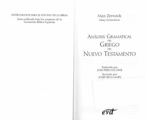 Análisis gramatical del griego del Nuevo Testamento