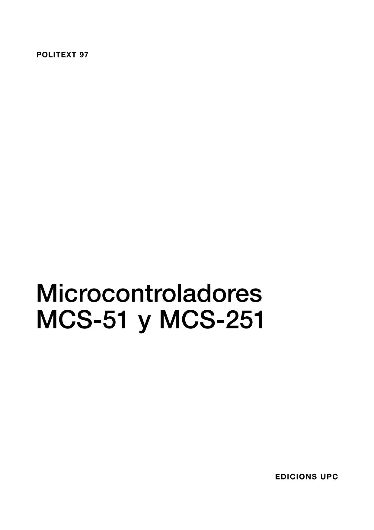 Microcontroladores MCS-51 y MCS-251