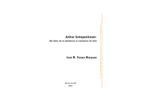 Arthur Schopenhauer : del dolor de la existencia al cansancio de vivir