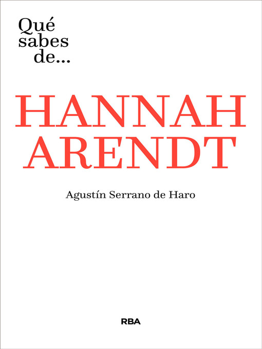 Qué sabes de... HANAAH ARENDT