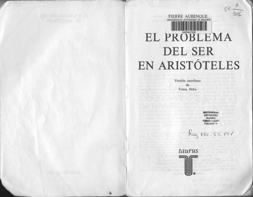 El problema del ser en Aristóteles