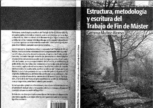 Estructura, metodología y escritura del Trabajo de Fin de Máster.