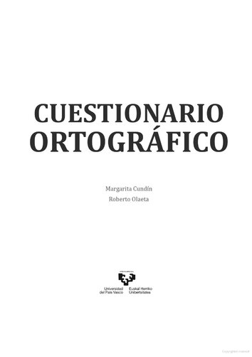 Cuestionario ortotipográfico