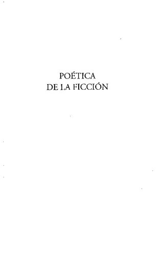 Poética de la ficción