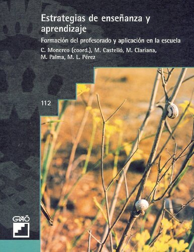 Estrategias de enseñanza y aprendizaje : formación del profesorado y aplicación en la escuela