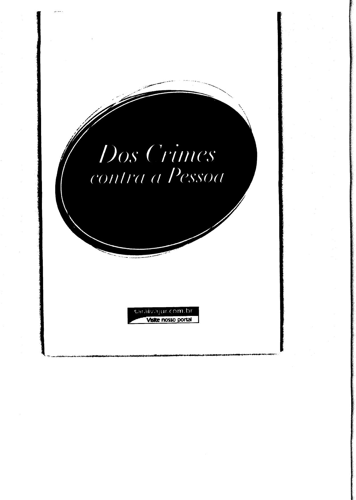 Dos crimes contra a pessoa