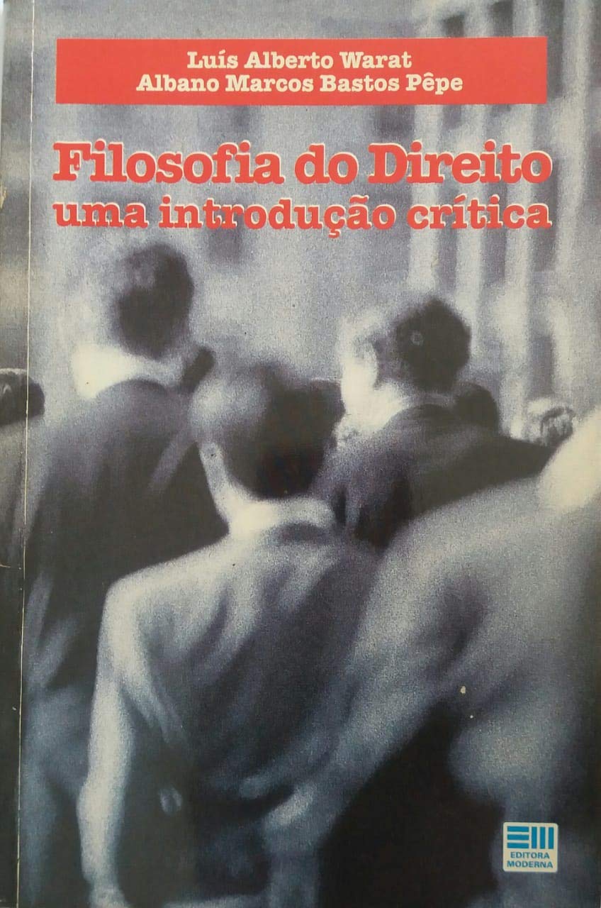 Filosofia do direito : uma introdução critica