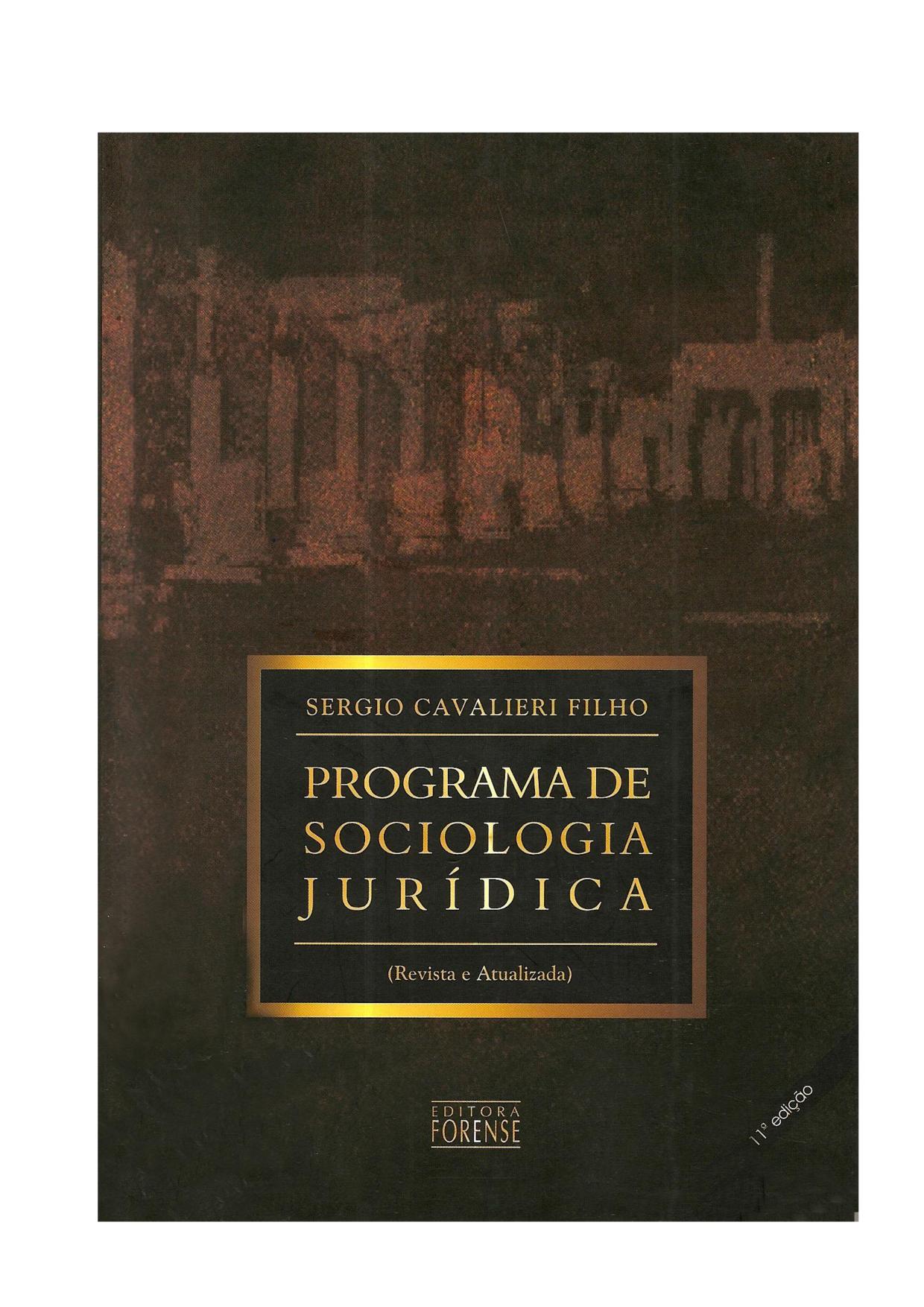 Programa de Sociologia Jurídica