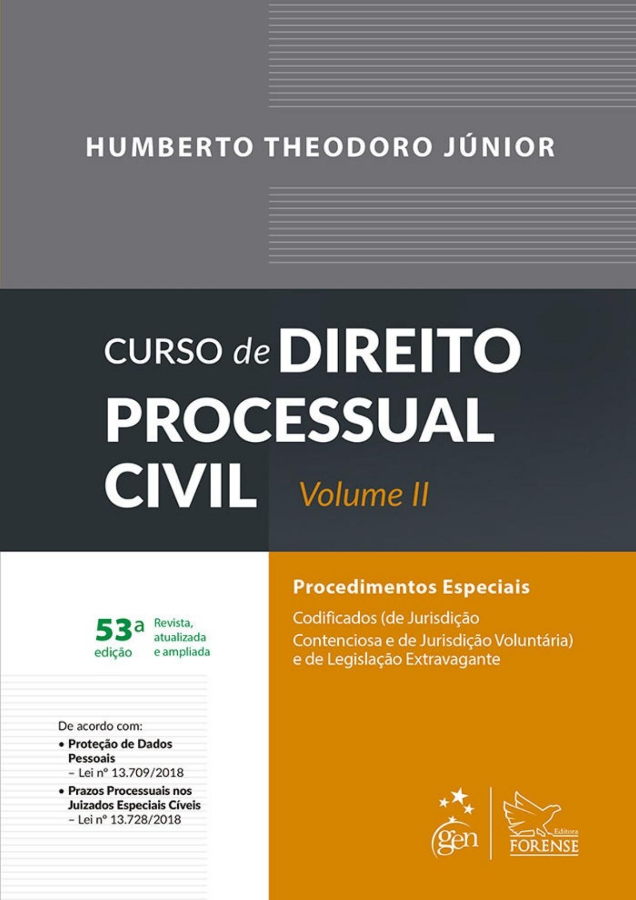 Curso de Direito Processual Civil - Vol. II