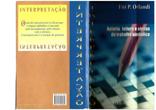 Interpretaçâo : autoria, leitura e efeitos do trabalho simbólico