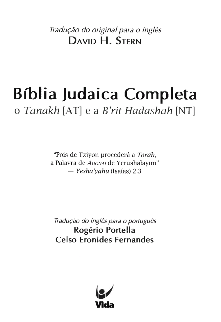 Biblia Judaica Completa Em Português