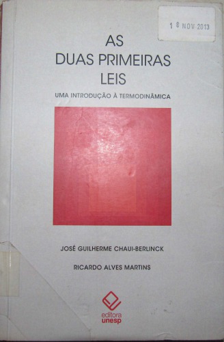 As duas primeiras leis: uma introdução à Termodinâmica