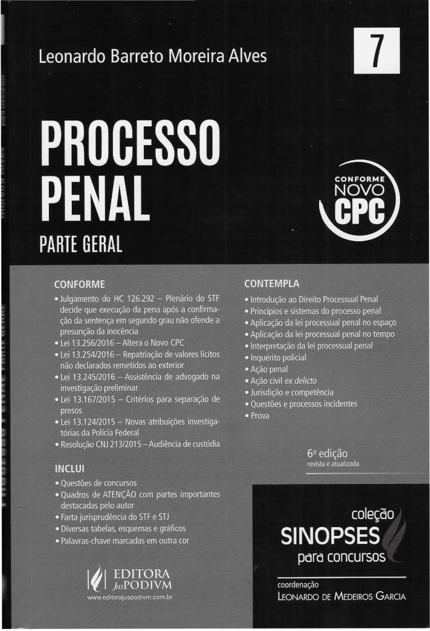 Processo Penal: Parte Geral