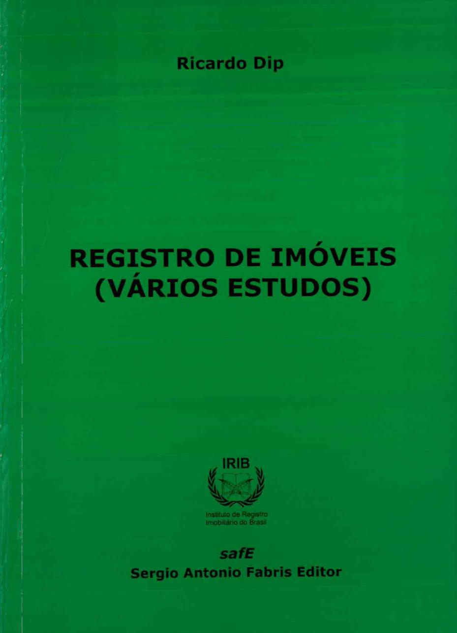 Registro de imóveis (vários estudos)