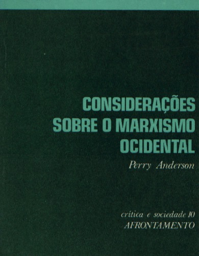 Considerações sobre o marxismo ocidental