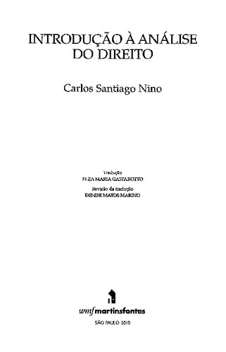 Introdução A Analise Do Direito (Em Portuguese do Brasil)