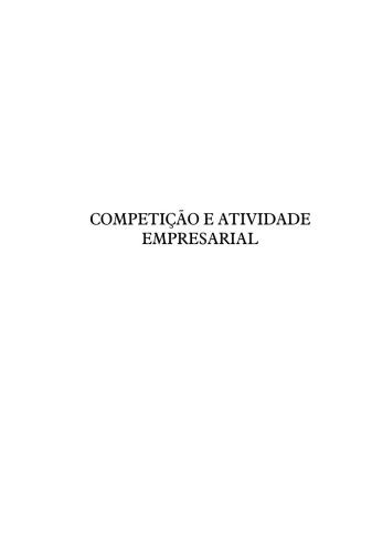 Competição e Atividade Empresarial