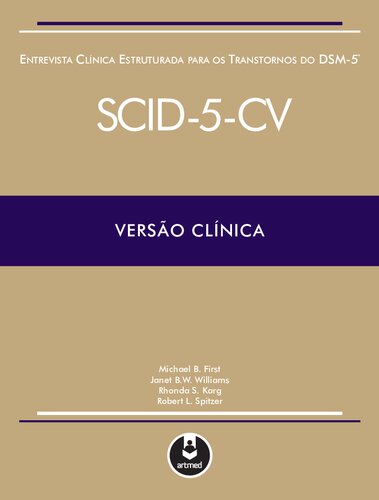 Entrevista Clínica Estruturada Para Os Transtornos: SCID-5-CV - VERSÃO CLÍNICA