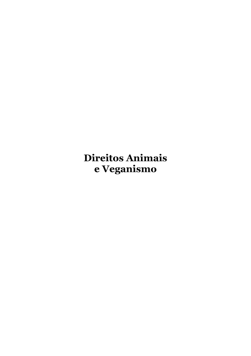 Direitos Animais e veganismo