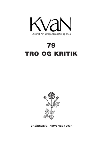 Tro og kritik