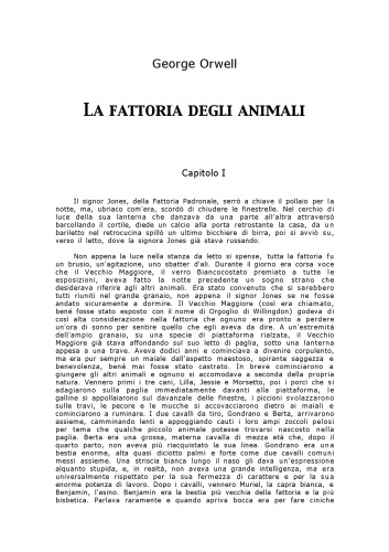 La fattoria degli animali