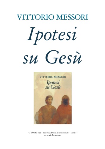 Ipotesi su Gesù