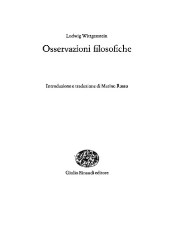 Osservazioni filosofiche