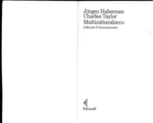Multiculturalismo. Lotte per il riconoscimento