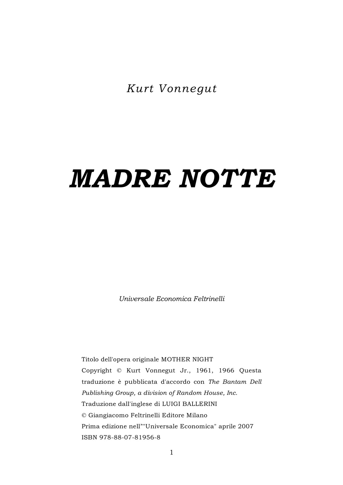 Madre notte