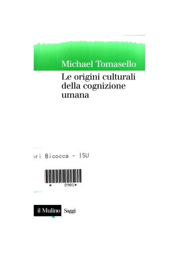 Le origini culturali della cognizione umana