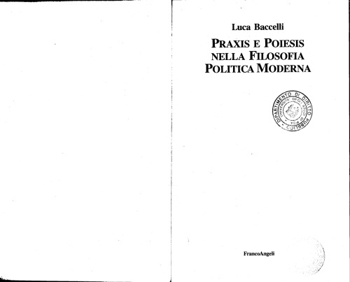 Praxis e poiesis nella filosofia politica moderna