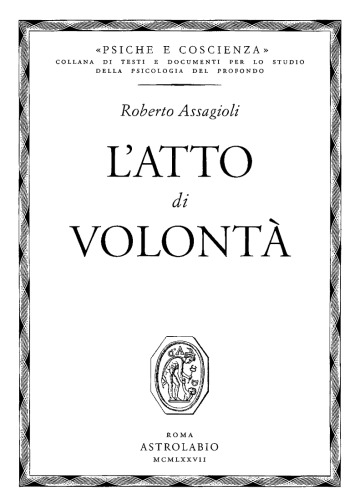 L'atto di volontà