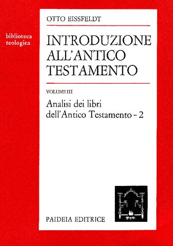 Introduzione all'Antico Testamento. Analisi dei libri dell'Antico Testamento - 2