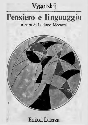 Pensiero e linguaggio : ricerche psicologiche