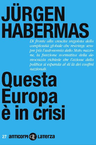 Questa Europa è in crisi