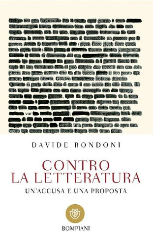 Contro la letteratura