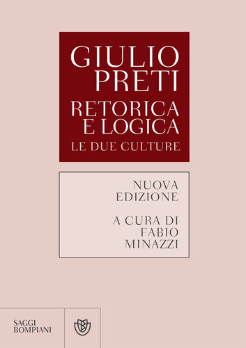 Retorica e logica : [le due culture]