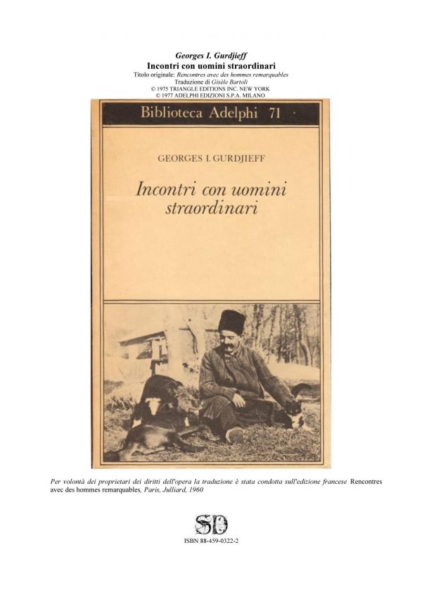 Incontri con uomini straordinari
