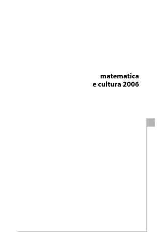 Matematica E Cultura 2006