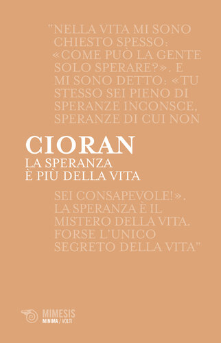 LA SPERANZA E PIU DELLA VITA