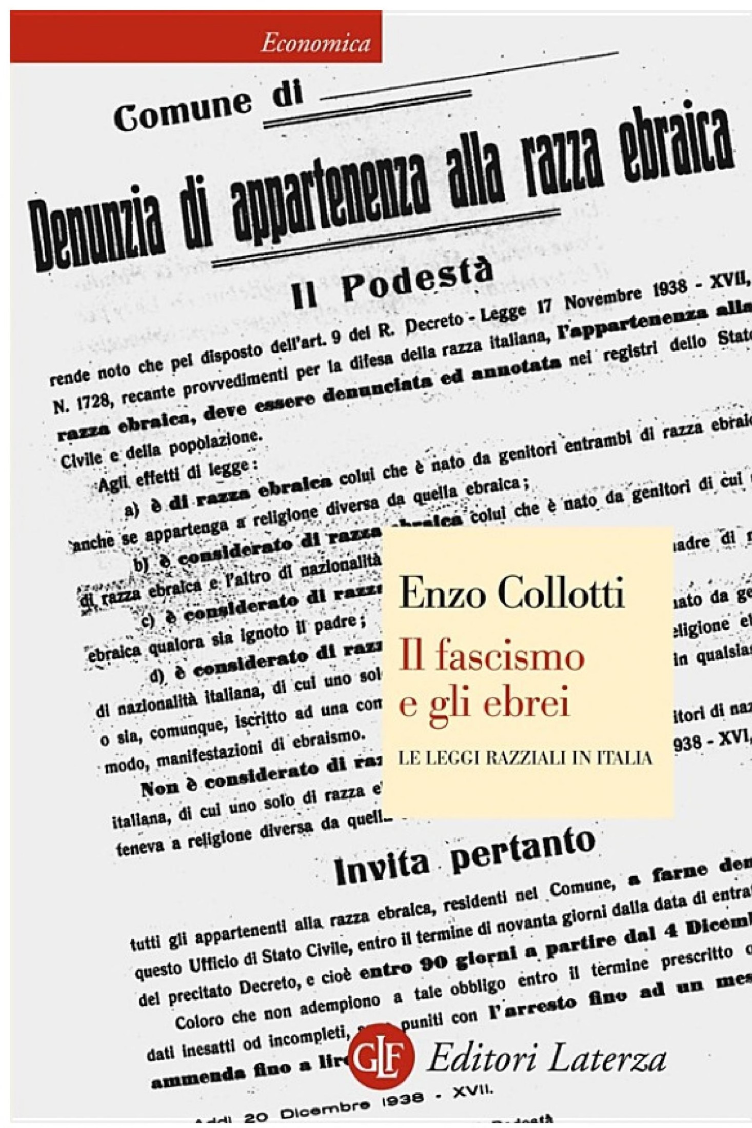 IL FASCISMO E GLI EBREI;LE LEGGI RAZZIALI IN ITALIA