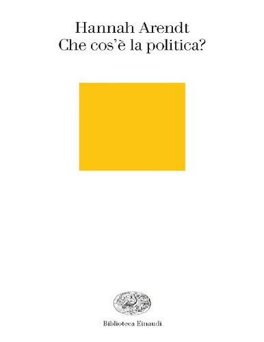 Che cos'è la politica?