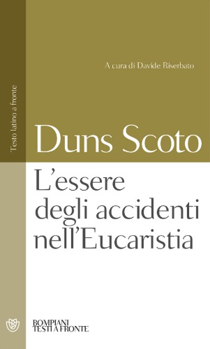 L’essere degli accidenti nell’Eucaristia