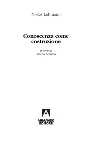 Conoscenza Come Costrizione