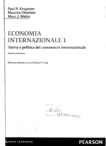 Economia internazionale I