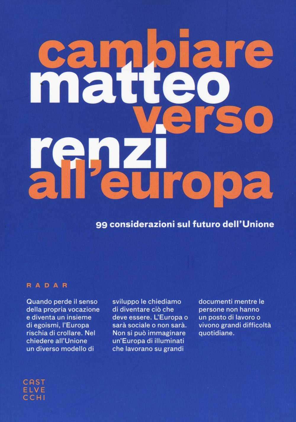 Cambiare verso all'Europa