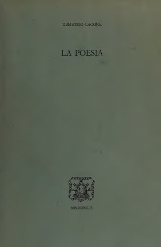 La poesia : (PHerc. 188 e 1014)