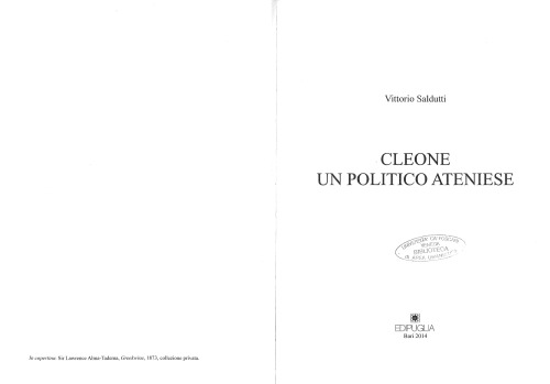 Cleone un politico ateniese
