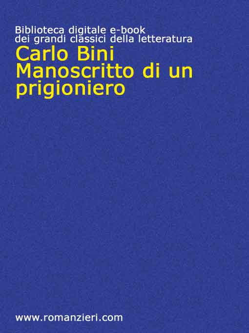 Manoscritto di un prigioniero