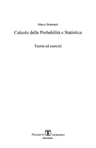 Calcolo delle probabilità e statistica : teoria ed esercizi